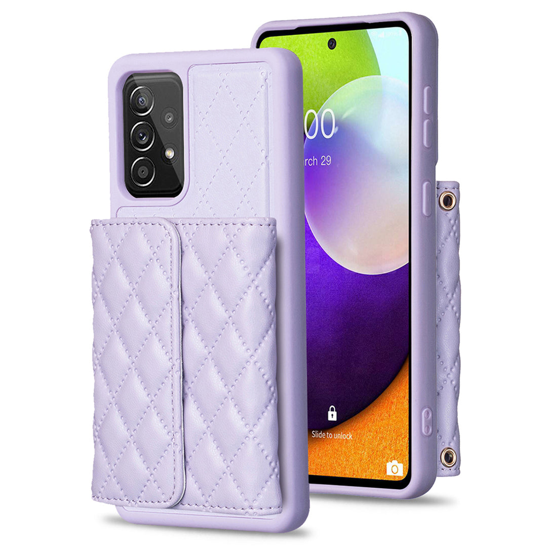 BF23-Style For Samsung Galaxy A52s 5G / A52 5G / 4G Phone Case Horizontal Card Holder Kickstand PU Leather TPU Cover BF23-Style For Samsung Galaxy A52s 5G / A52 5G / 4G Phone Case Horizontal Card Holder Kickstand PU Leather TPU Cover
